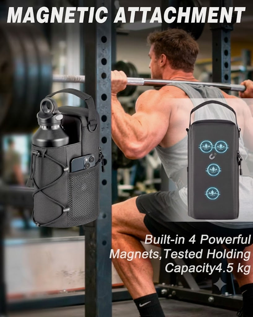 Magnetic Gym Bottle Carrier