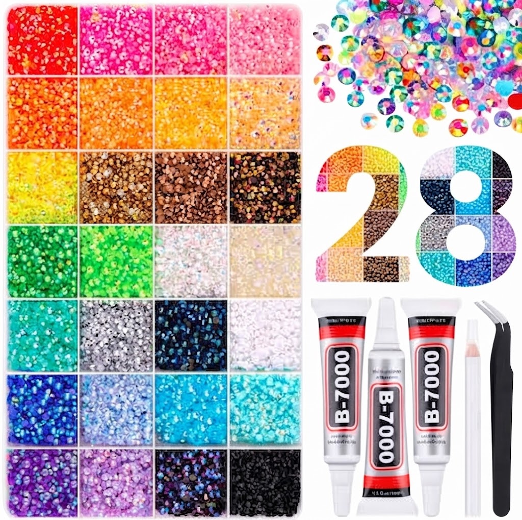 My Bedazzle It Kit – 28/40/60 Color DIY Rhinestone Set + Kit