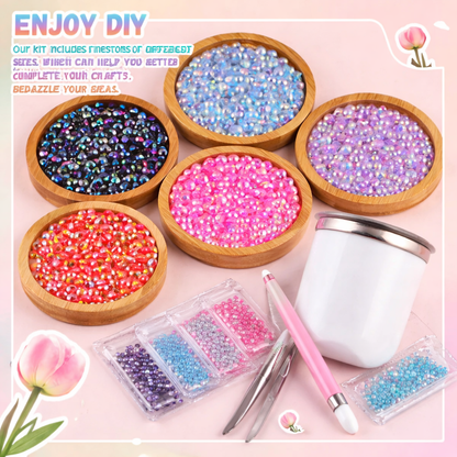 My Bedazzle It Kit – 24 Color DIY Rhinestone Set + 3 Glue (Pre-Order)