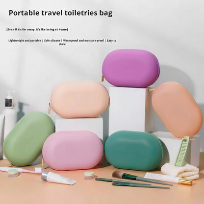 Silicone Oval Toiletry Pouch