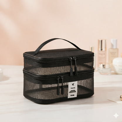 The Portable Mesh Toiletry Bag