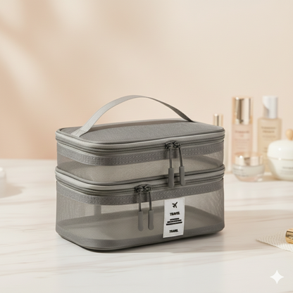 The Portable Mesh Toiletry Bag