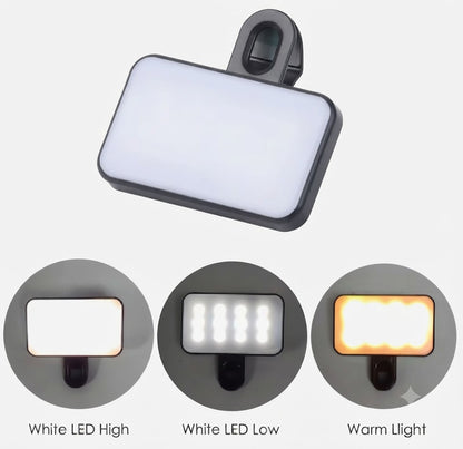 Rechargeable Clip-On LED Selfie Light