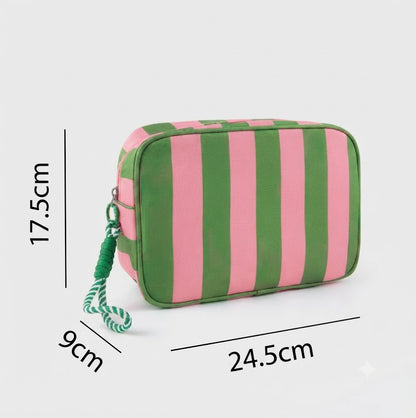 Candy Stripe Beauty Pouch