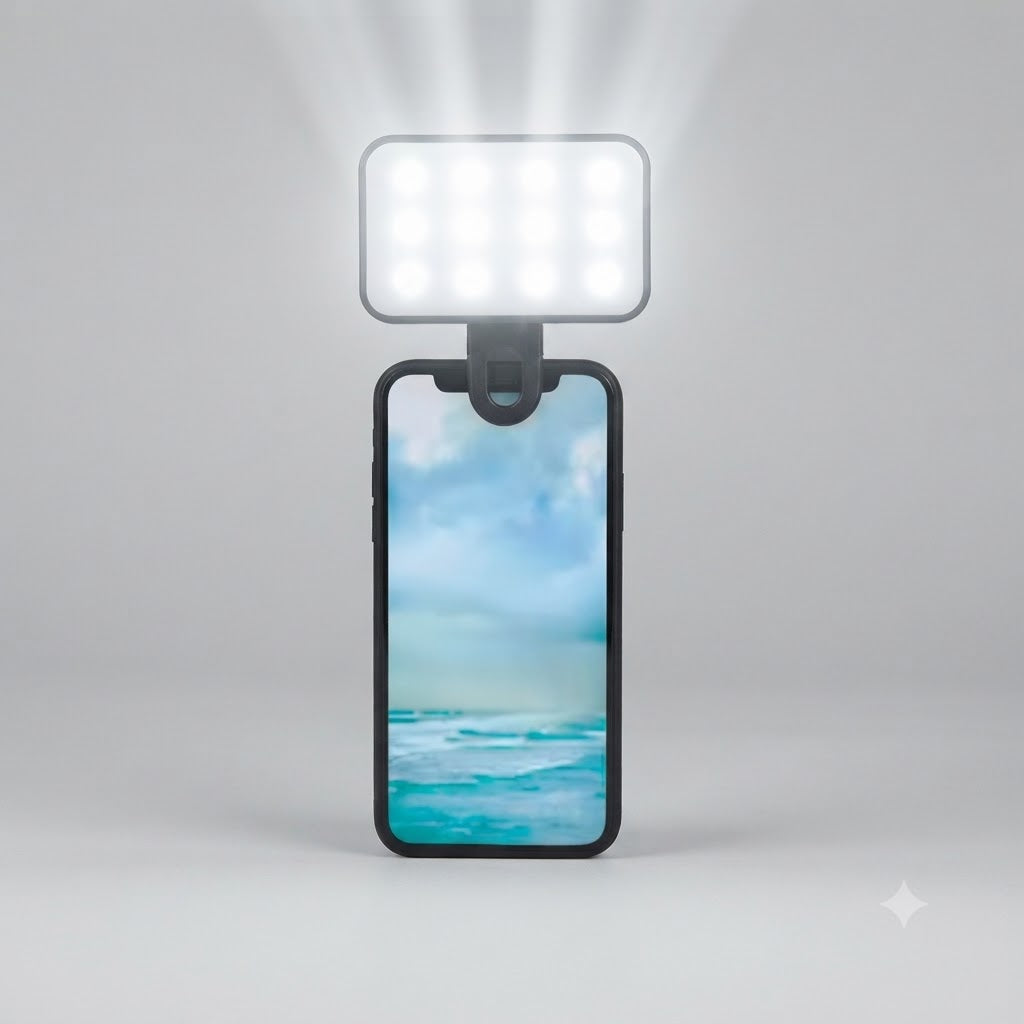 Rechargeable Clip-On LED Selfie Light