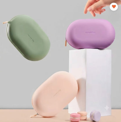 Silicone Oval Toiletry Pouch