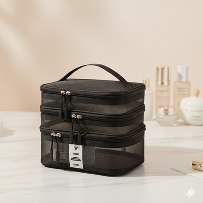 The Portable Mesh Toiletry Bag