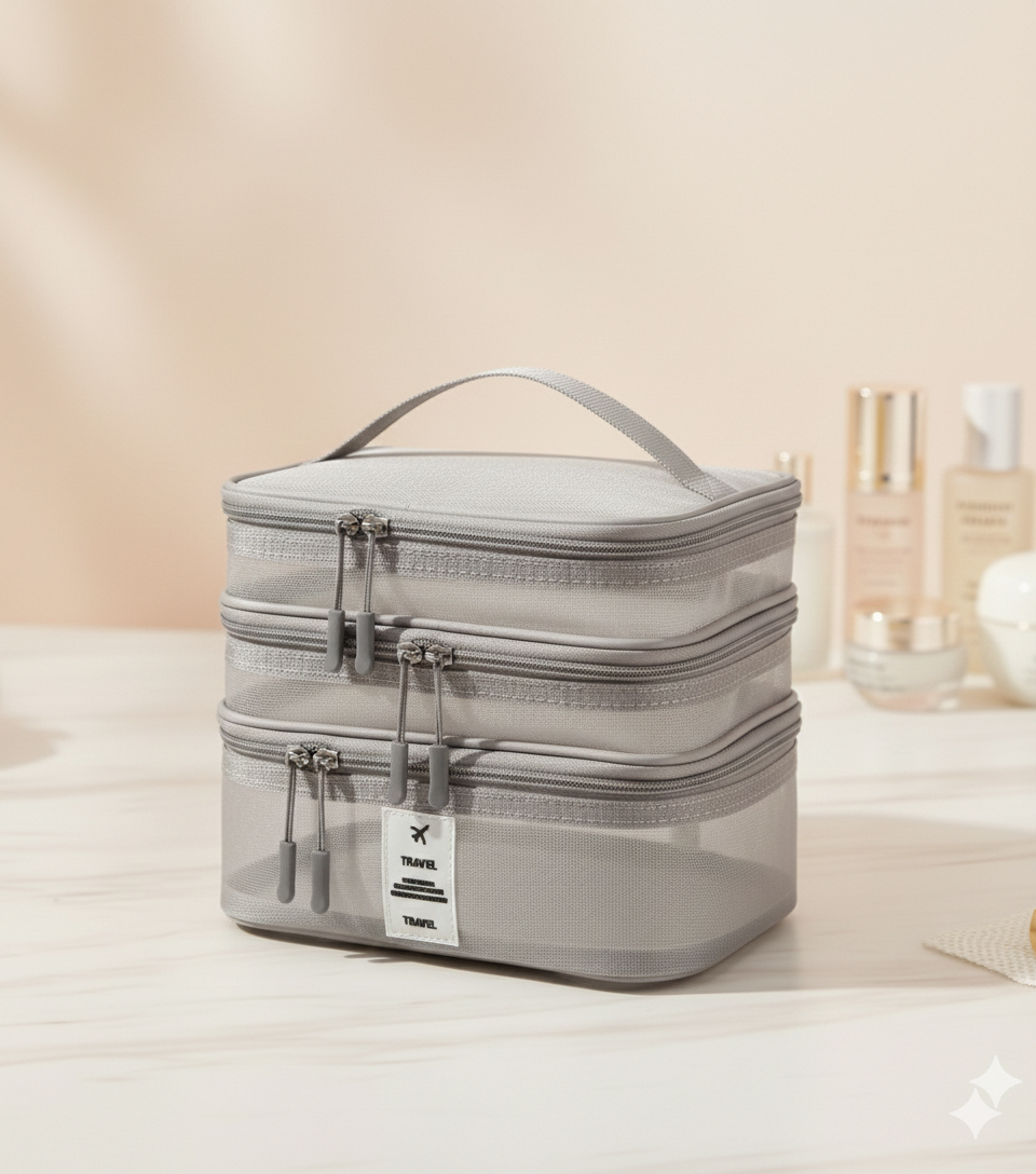 The Portable Mesh Toiletry Bag