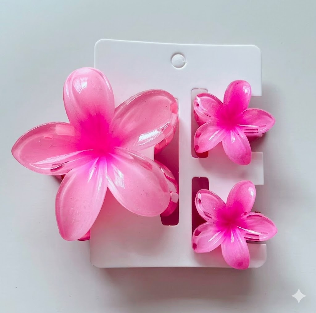 Paradise Bloom Clips - Set of 3