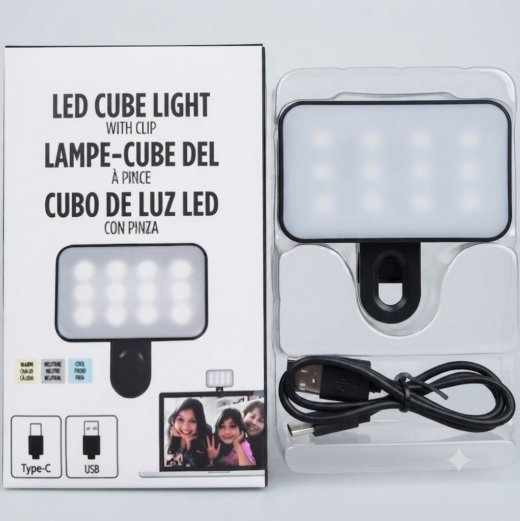 Rechargeable Clip-On LED Selfie Light