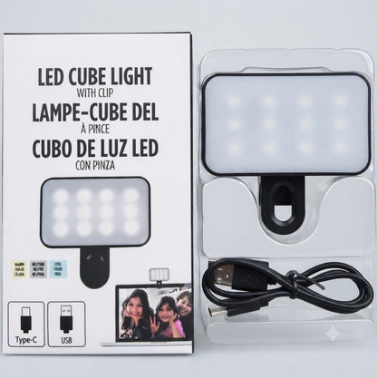 Rechargeable Clip-On LED Selfie Light