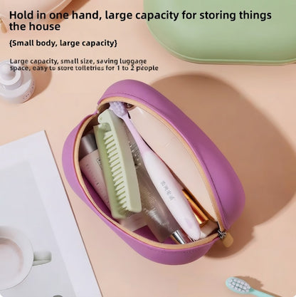Silicone Oval Toiletry Pouch