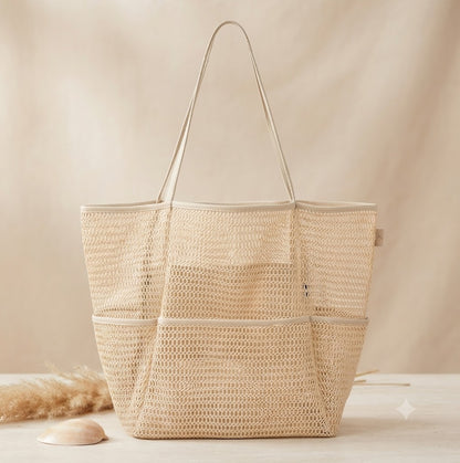 SandFree™ Multi-Pocket Mesh Beach Tote
