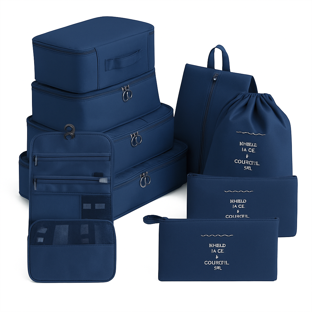The 8-Piece Essential Packing Cube Set