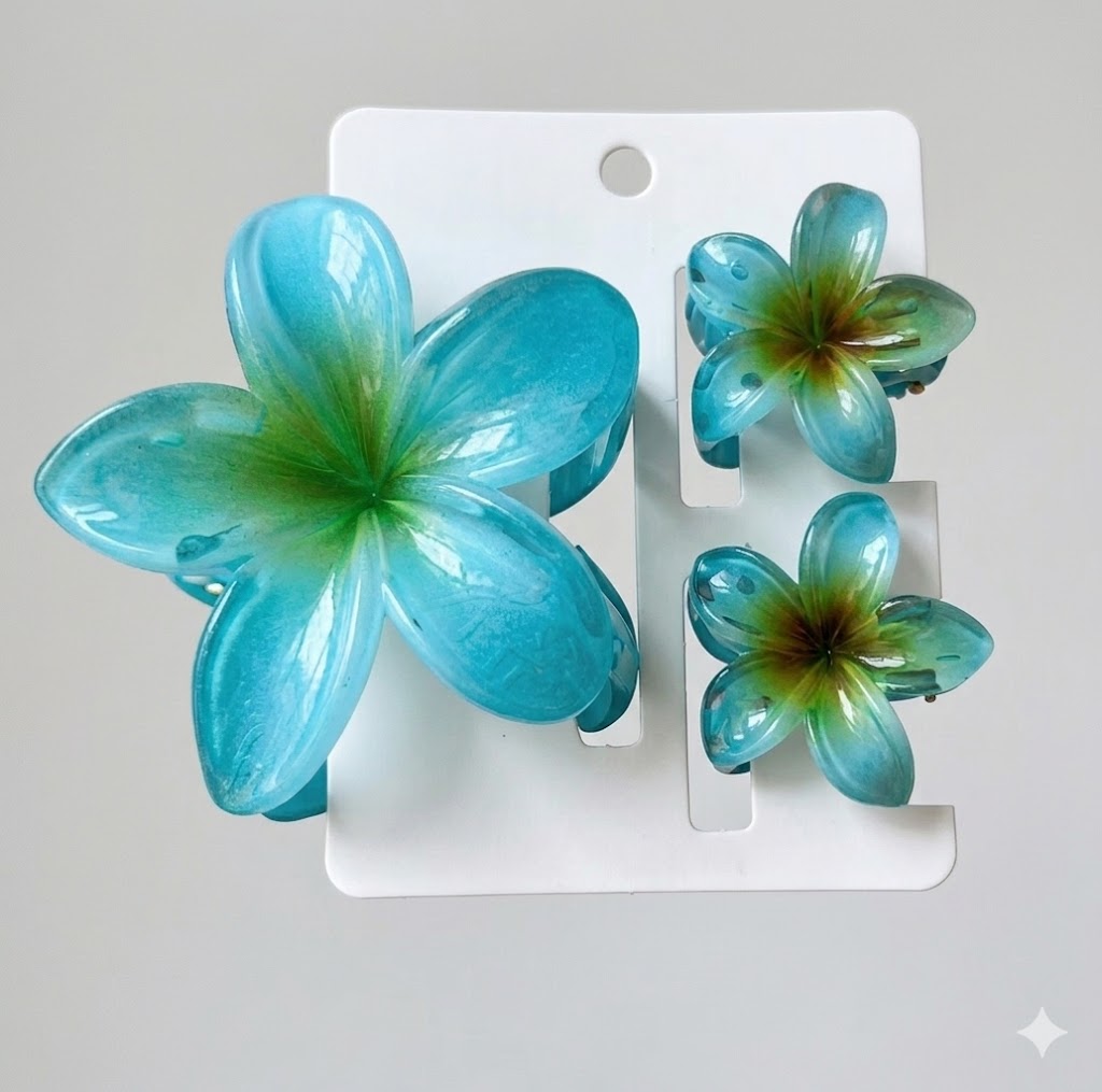 Paradise Bloom Clips - Set of 3