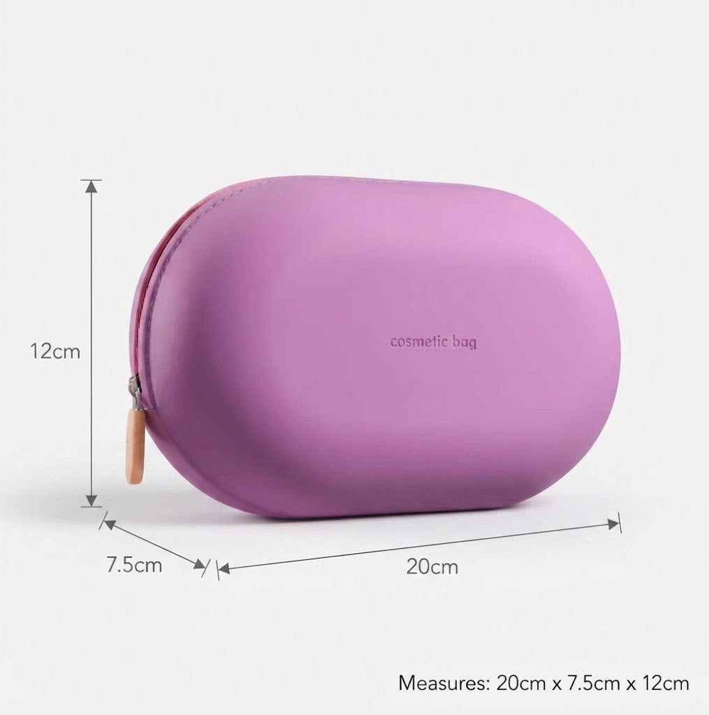 Silicone Oval Toiletry Pouch