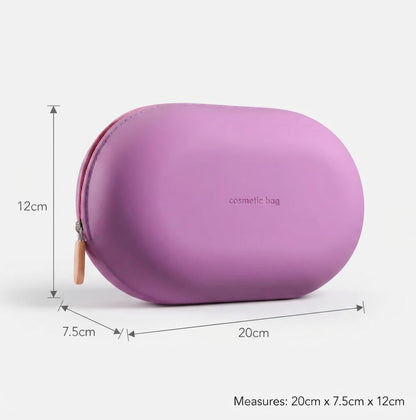 Silicone Oval Toiletry Pouch