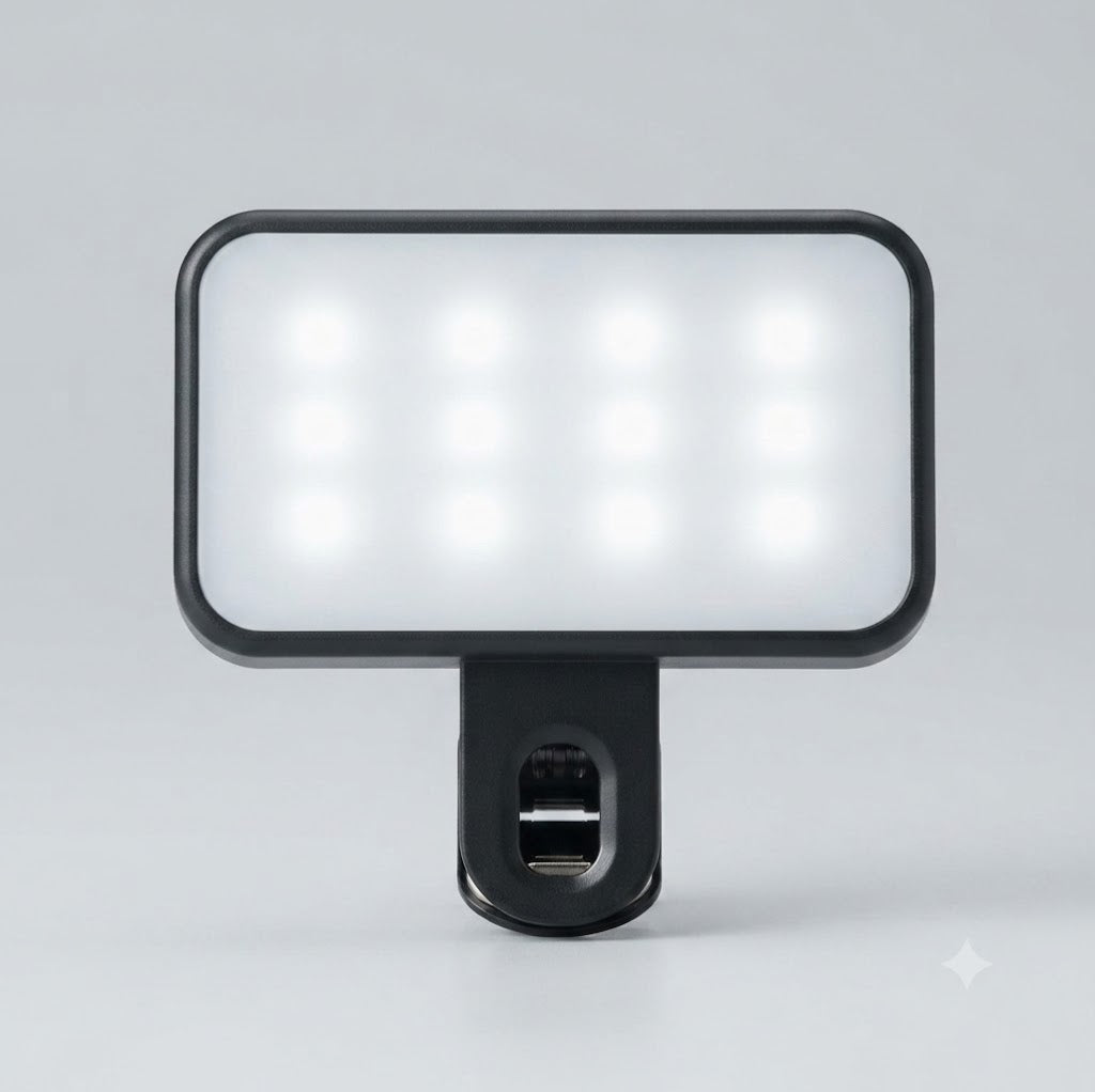 Rechargeable Clip-On LED Selfie Light