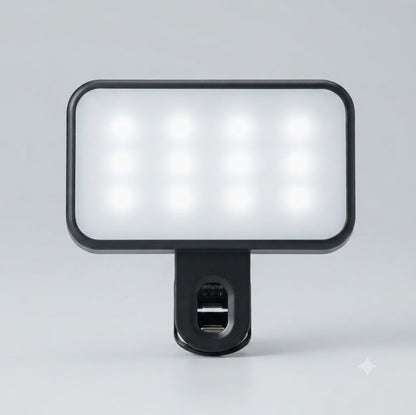 Rechargeable Clip-On LED Selfie Light