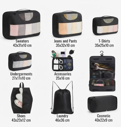 The 8-Piece Essential Packing Cube Set 3