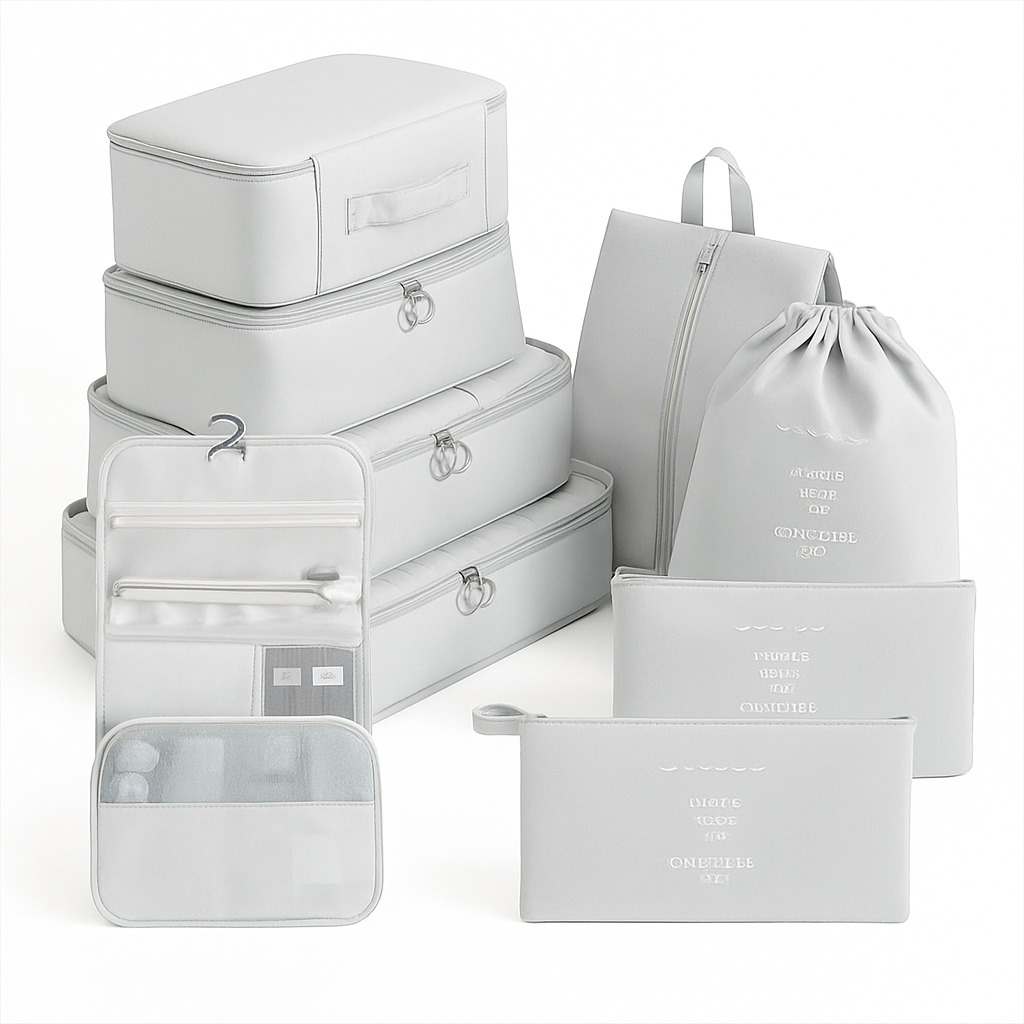 The 8-Piece Essential Packing Cube Set
