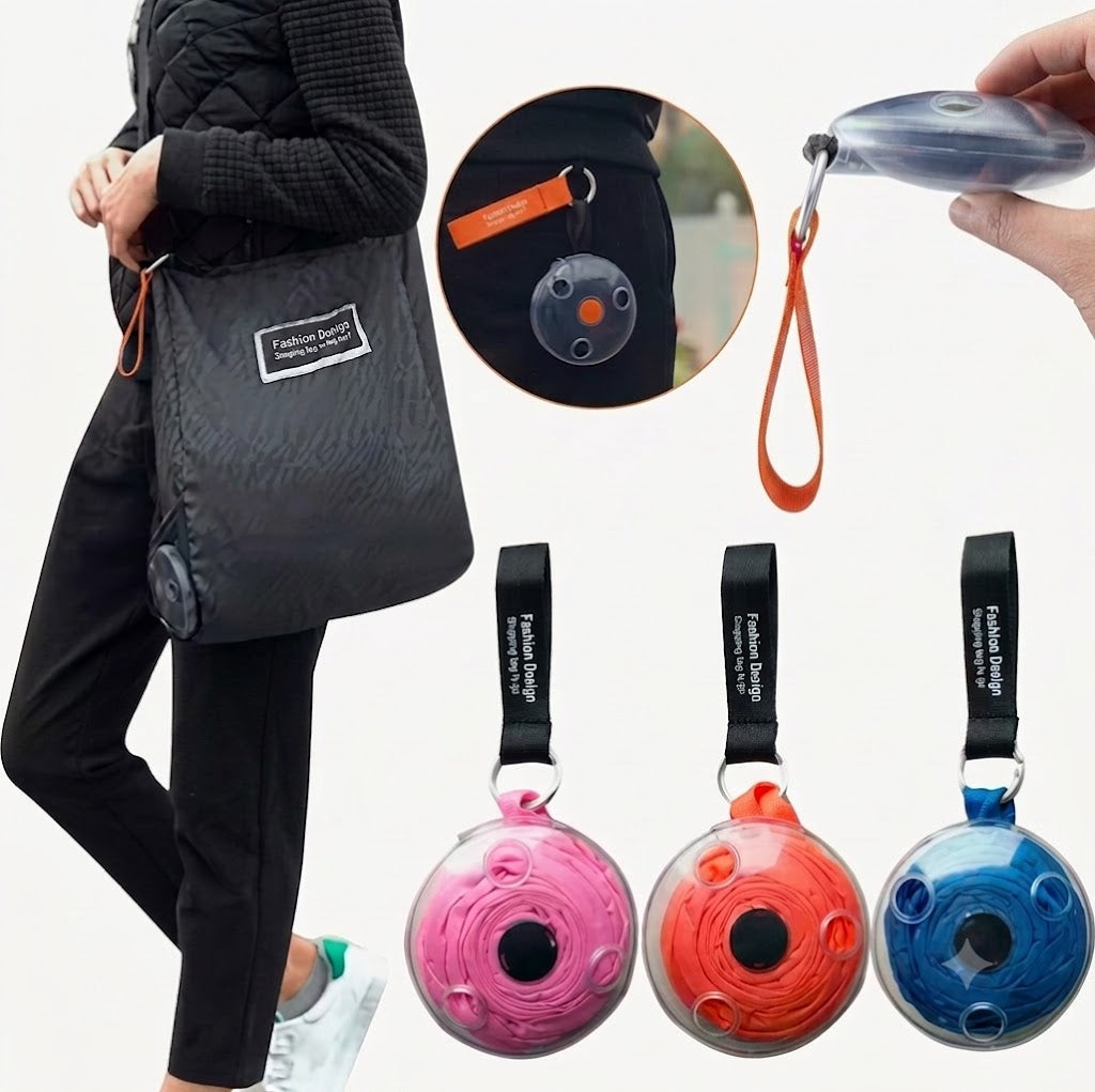 PocketPop™ Reusable Shopping Bag Keychain