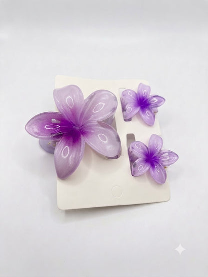 Paradise Bloom Clips - Set of 3