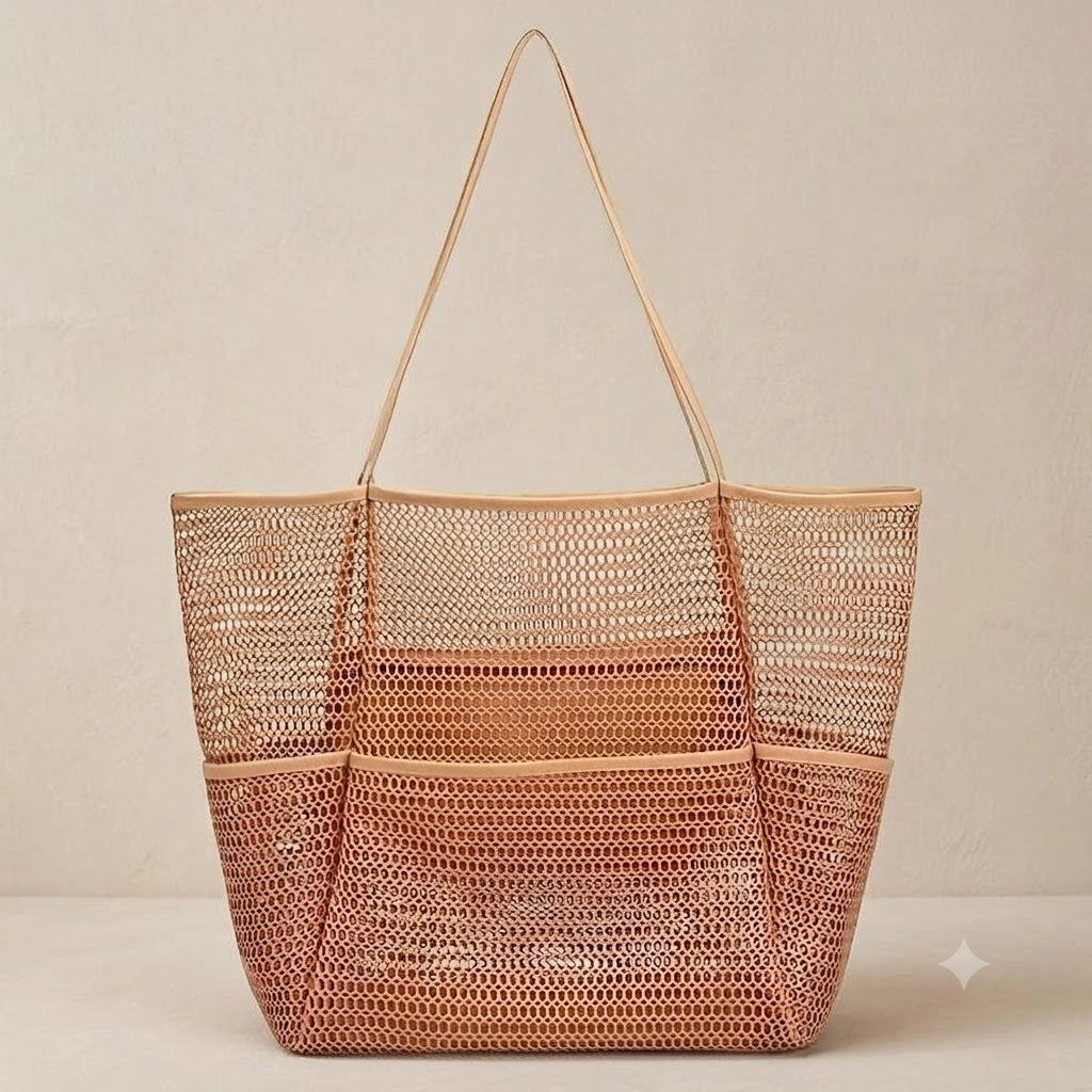 SandFree™ Multi-Pocket Mesh Beach Tote