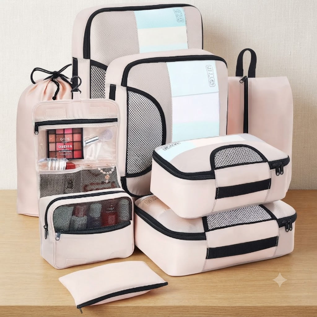 The 8-Piece Essential Packing Cube Set 3