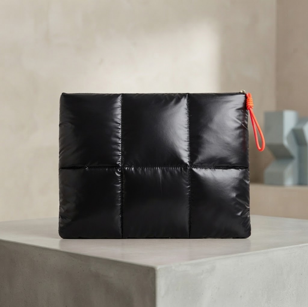 Metallic Puffy Laptop Sleeve