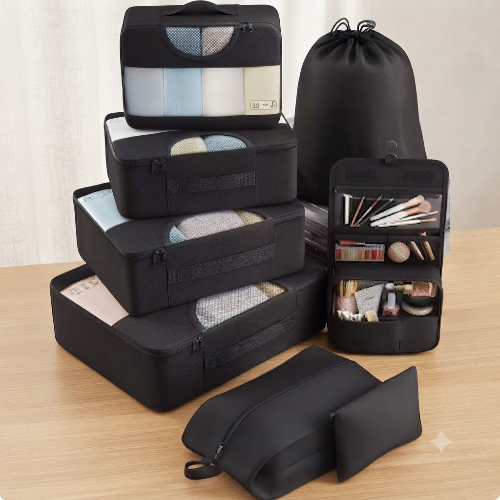 The 8-Piece Essential Packing Cube Set 3