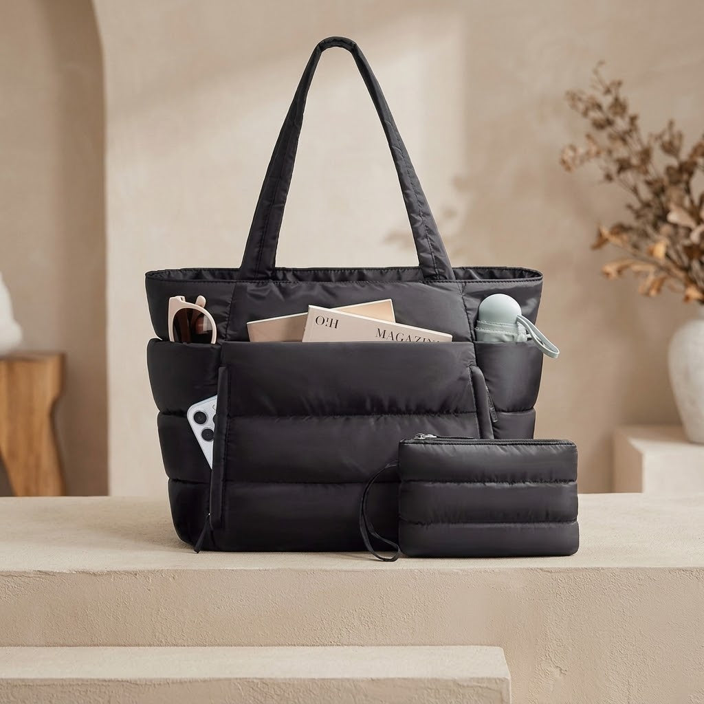 Puffy Carryall Tote