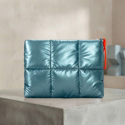 Metallic Puffy Laptop Sleeve