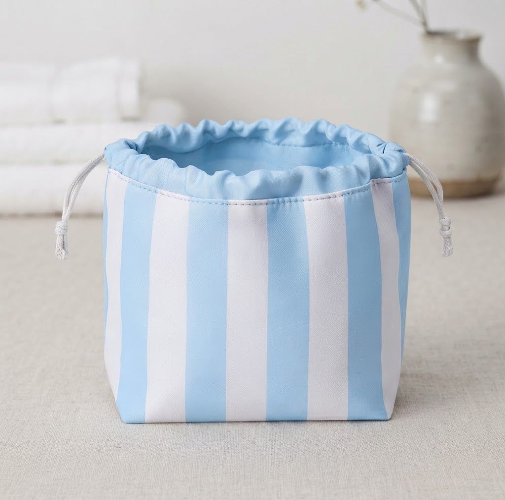 Striped Beauty Pouch