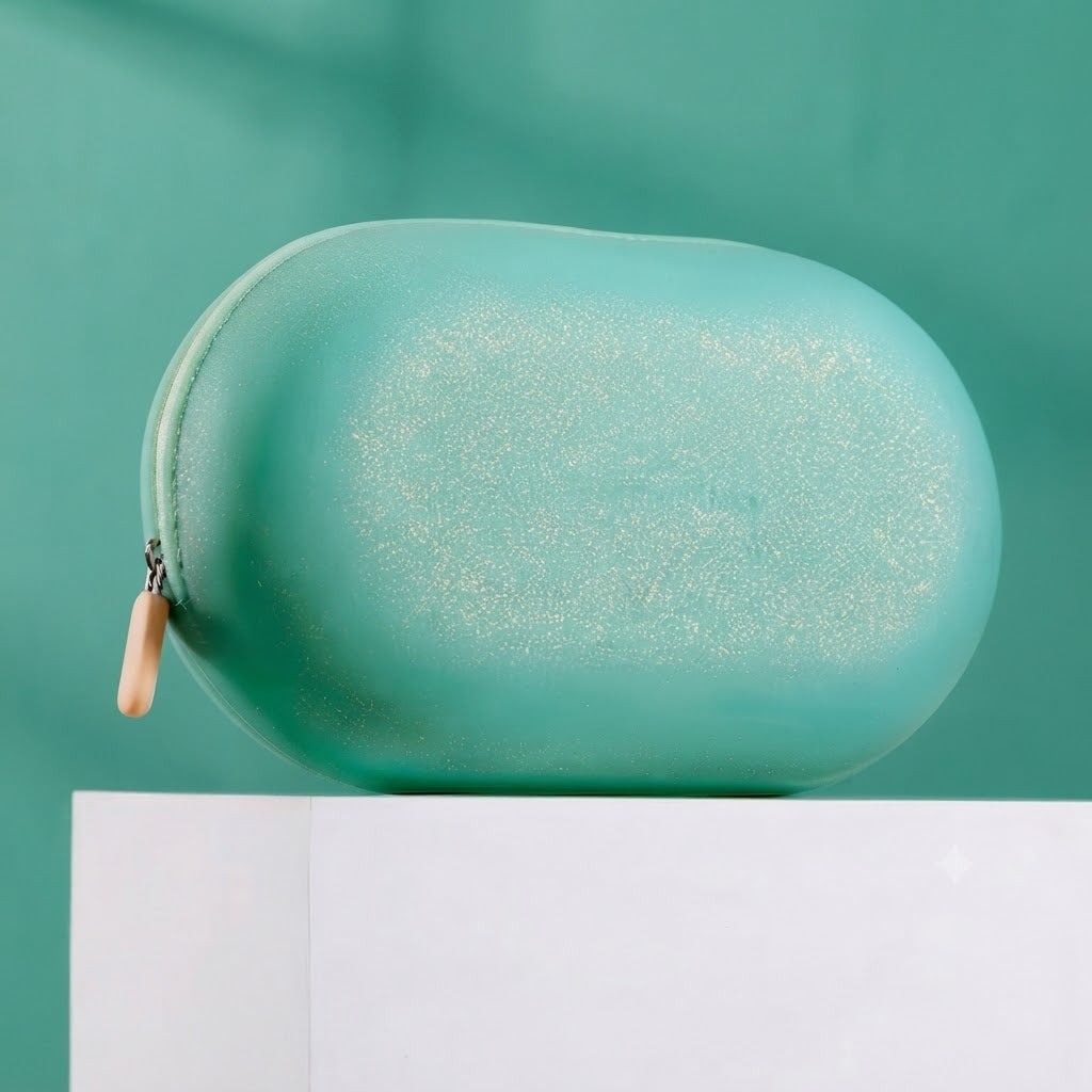 Silicone Oval Toiletry Pouch