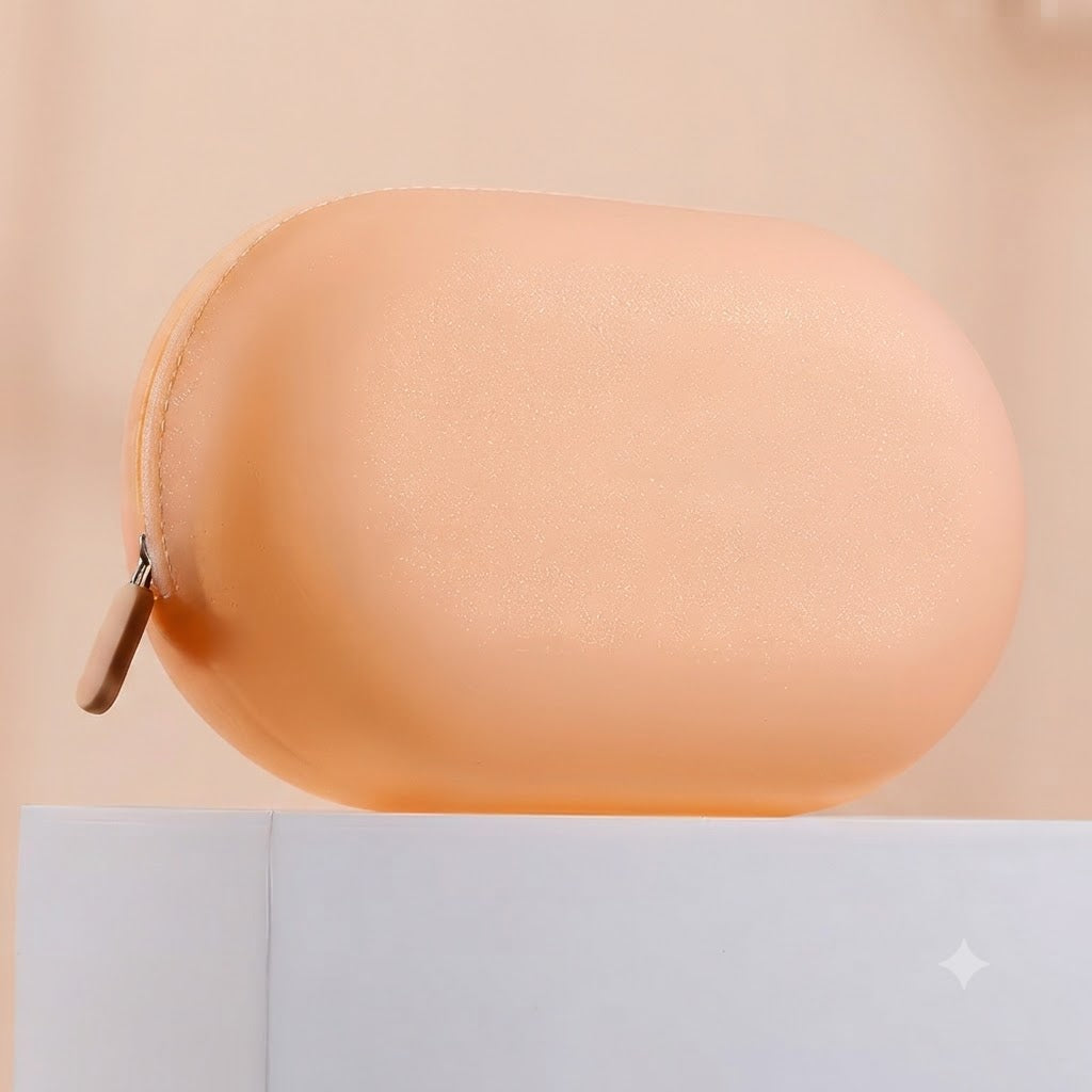 Silicone Oval Toiletry Pouch