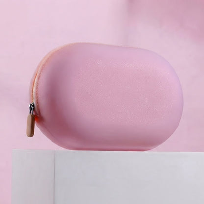 Silicone Oval Toiletry Pouch