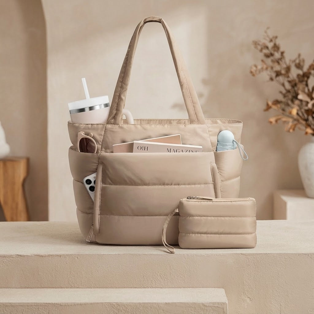 Puffy Carryall Tote