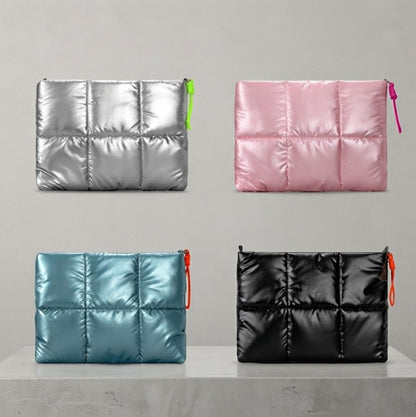 Metallic Puffy Laptop Sleeve
