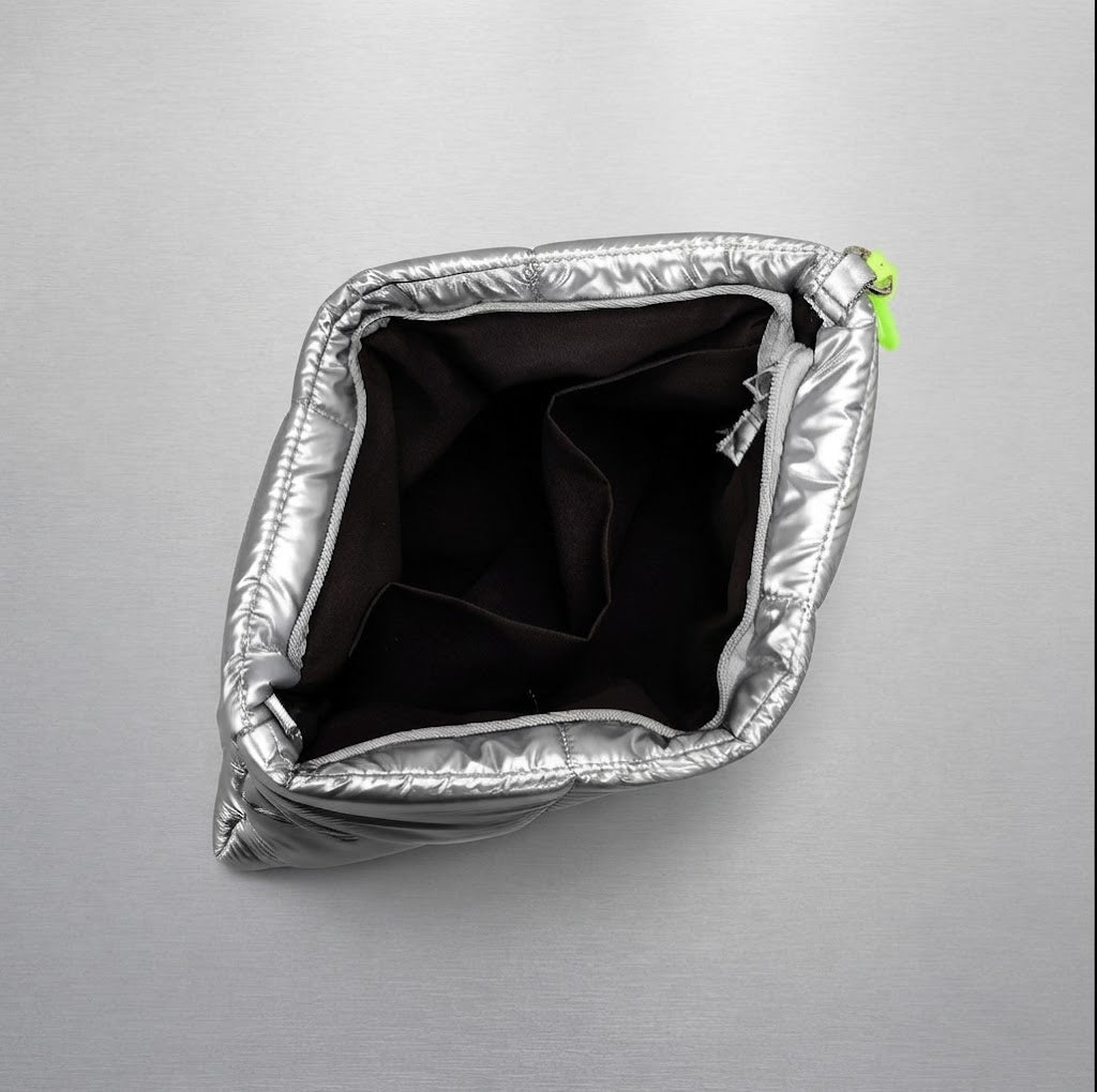 Metallic Puffy Laptop Sleeve