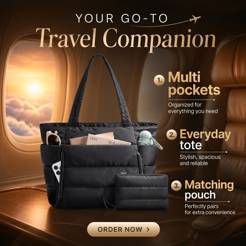 Puffy Carryall Tote