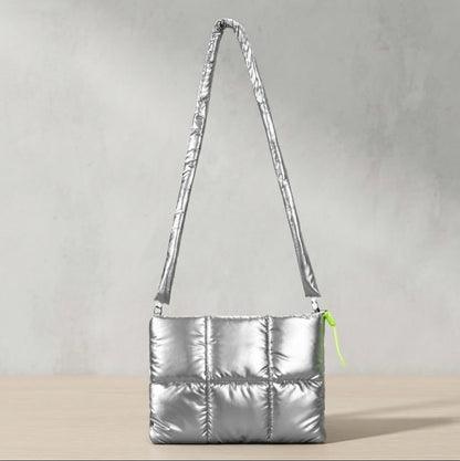 Metallic Puffy Laptop Sleeve