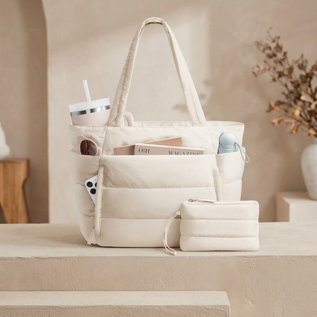 Puffy Carryall Tote