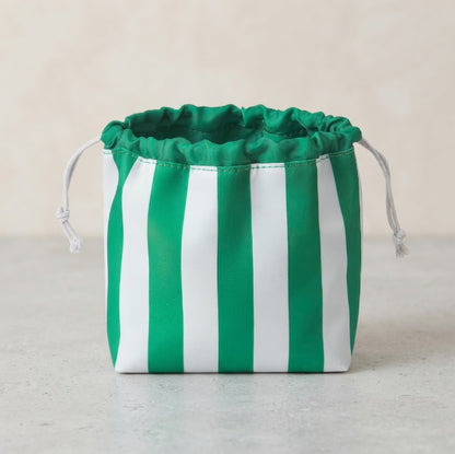 Striped Beauty Pouch