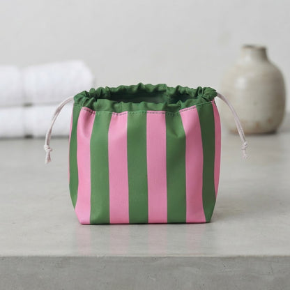 Striped Beauty Pouch