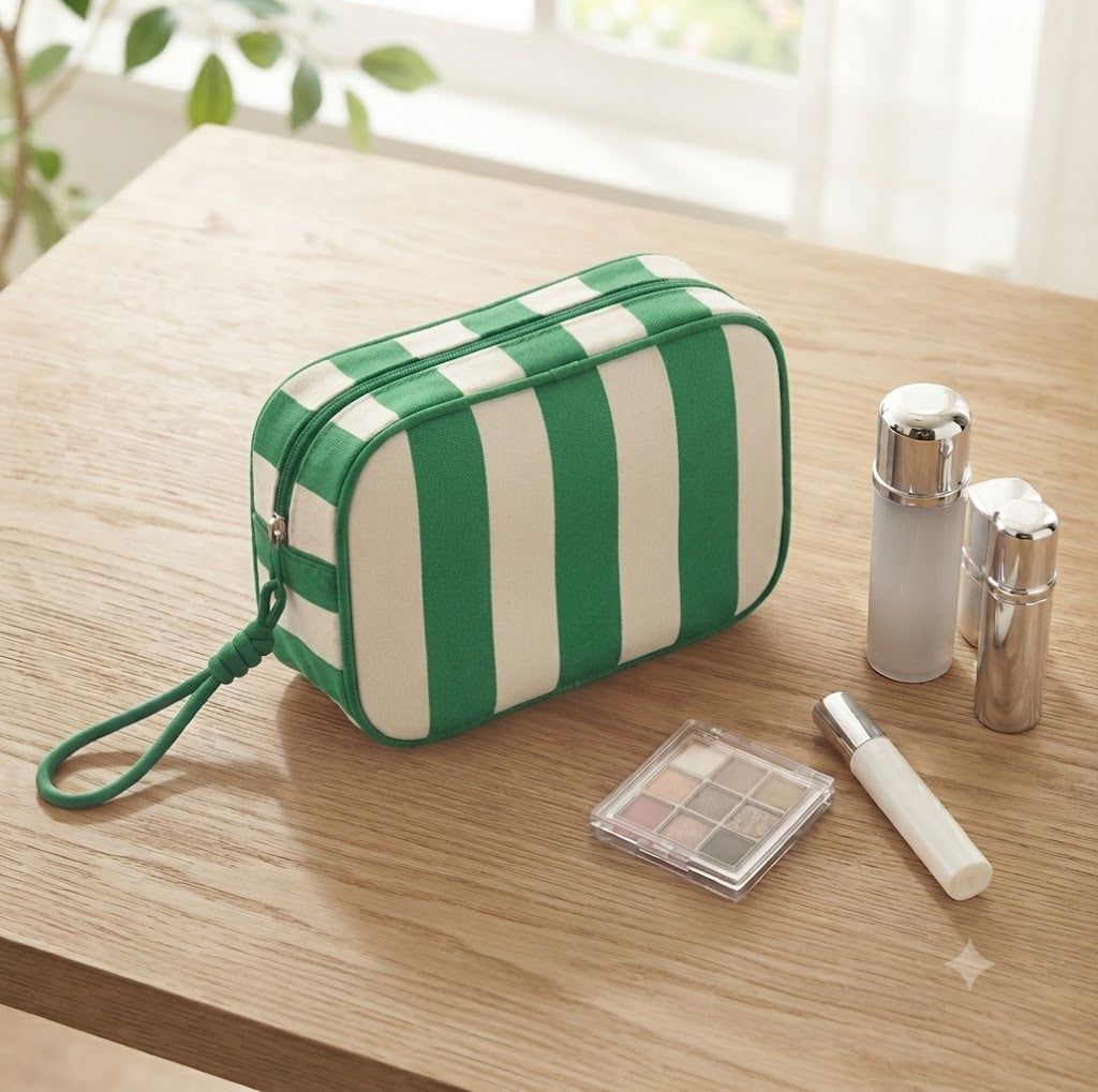 Candy Stripe Beauty Pouch