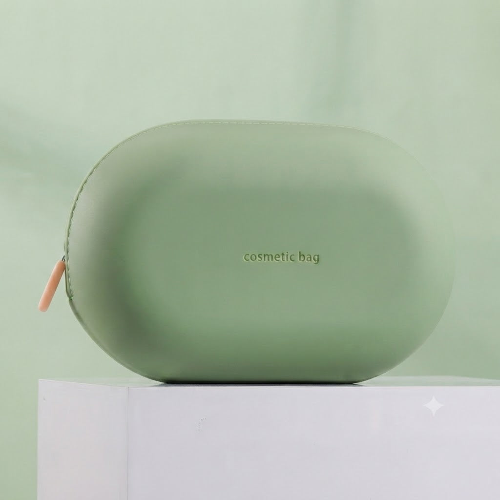 Silicone Oval Toiletry Pouch