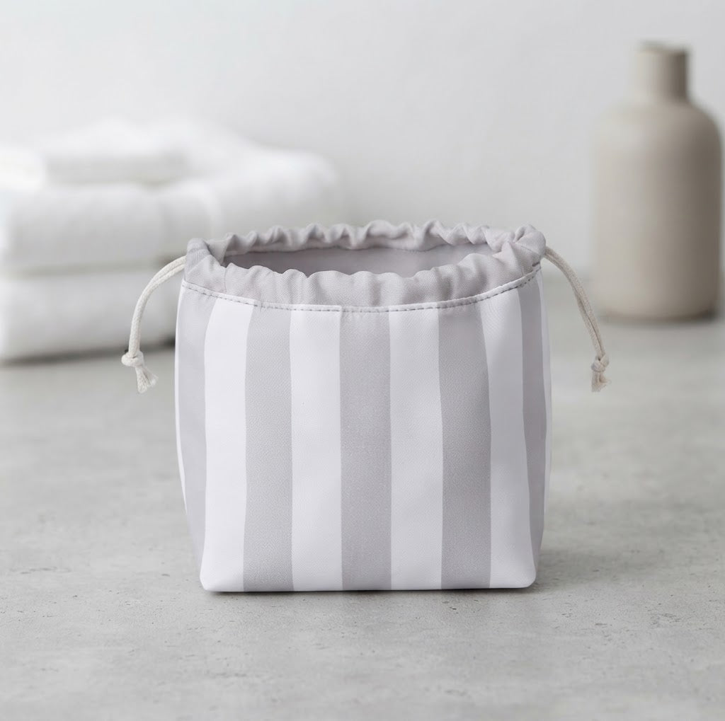Striped Beauty Pouch