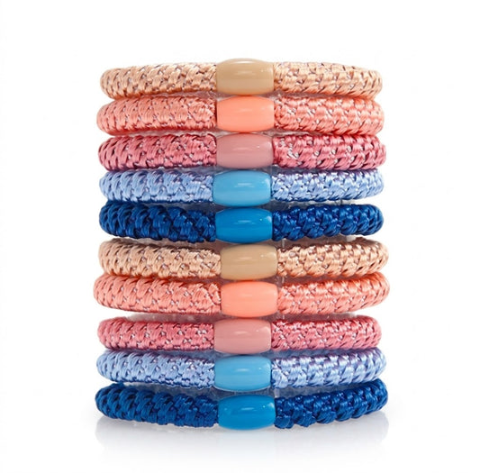 Braided Hair Ties / Bracelets – 10 PCS Set