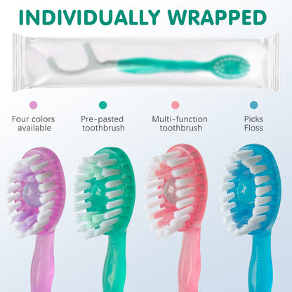 Pre-Pasted Travel Toothbrush